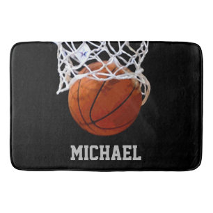Basketball Your Name Bath Mat