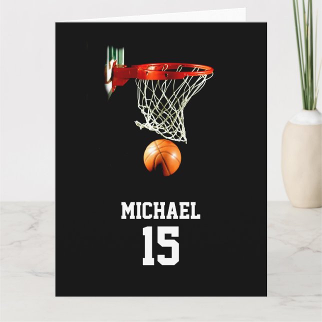 Basketball Your Name Card (Front)