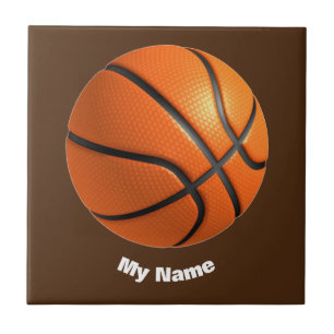 Basketball Your Name Ceramic Tile