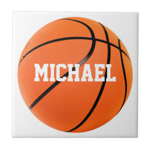 Basketball Your Name Ceramic Tile