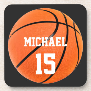 Basketball Your Name Coaster