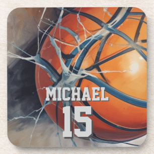 Basketball Your Name Coaster