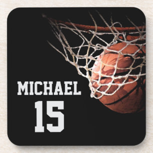 Basketball Your Name Coaster