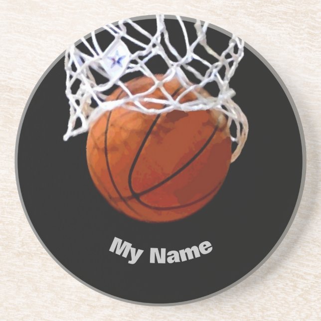 Basketball Your Name Coaster (Front)