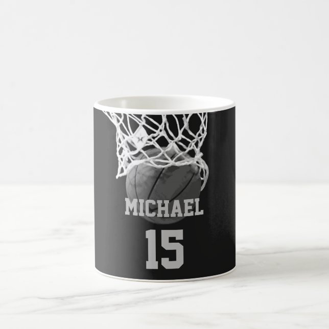 Basketball Your Name Coffee Mug (Center)