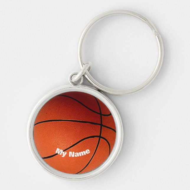 Basketball Your Name Custom Key Ring (Front)