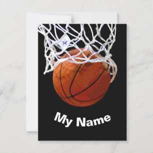 Basketball Your Name Custom Postcard
