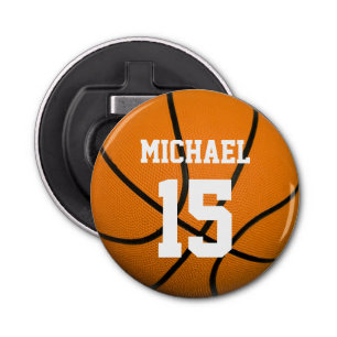Basketball Your Name Customisable Bottle Opener