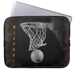 Basketball Your Name Customisable Laptop Sleeve
