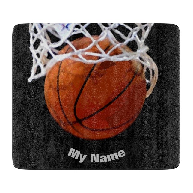 Basketball Your Name Cutting Board (Front)