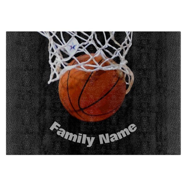 Basketball Your Name  Cutting Board (Front)