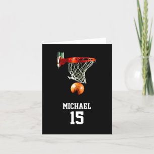 Basketball Your Name Holiday Card