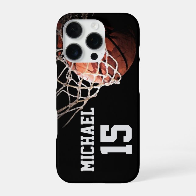 Basketball Your Name iPhone Case (Back)