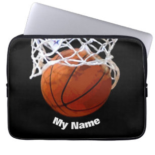 Basketball Your Name Laptop Sleeve