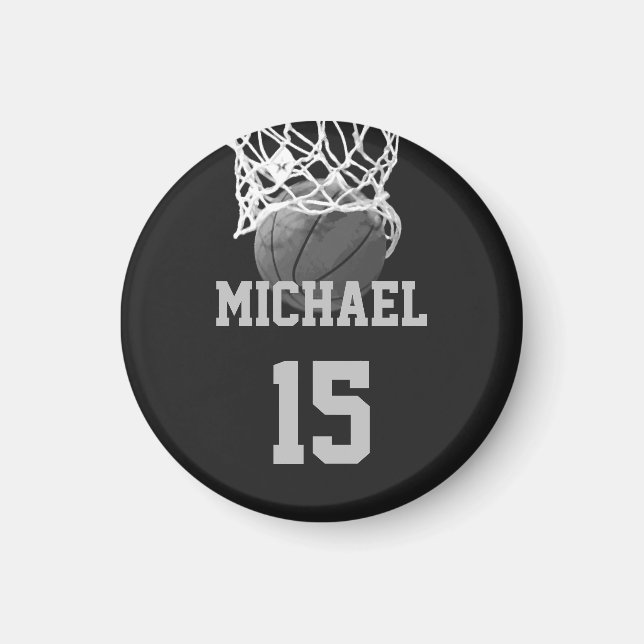 Basketball Your Name Magnet (Front)