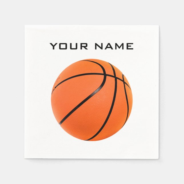 Basketball Your Name Napkin (Front)