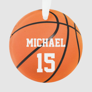 Basketball Your Name Ornament