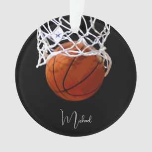 Basketball Your Name Ornament