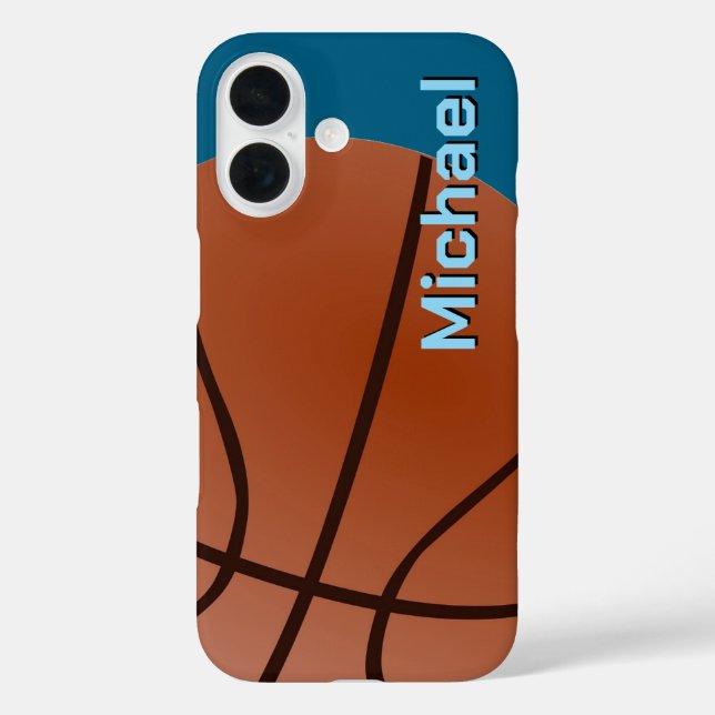 Basketball Your Name Personal Information   Case-Mate iPhone Case (Back)
