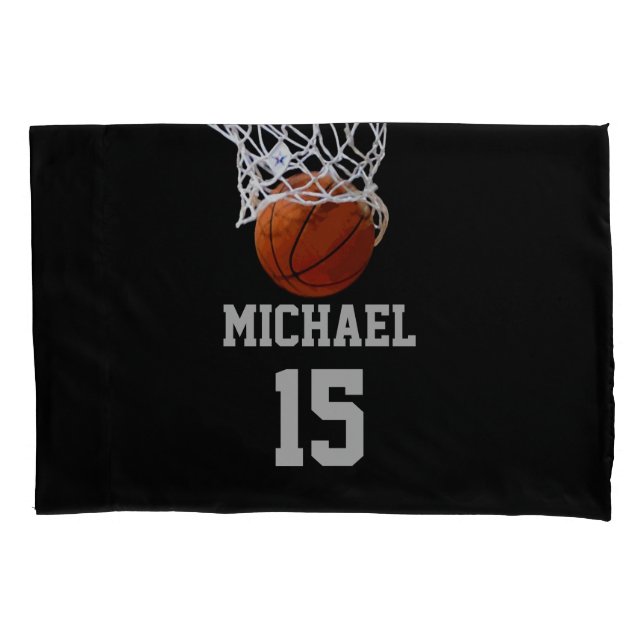 Basketball Your Name Pillowcase (Front)