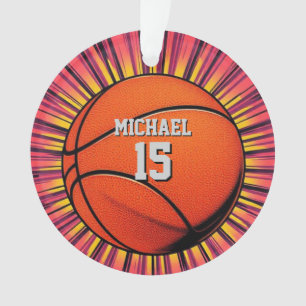 Basketball Your Name Pop Art Ornament
