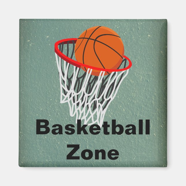 Basketball Zone Magnet (Front)