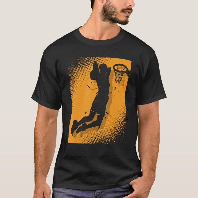 Basketballer Basketball Hoop Dunking Basketball Ho T-Shirt (Front)