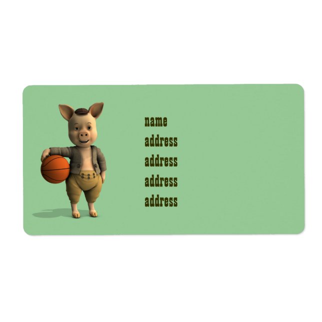 Basketballer Piglet (Front)