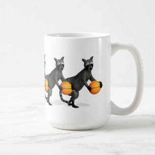 Basketballer Racoon Coffee Mug