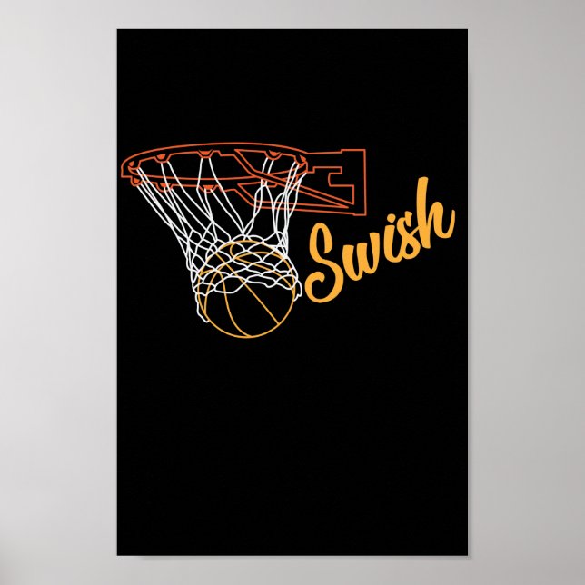Basketballkorb "Swish" Poster (Front)
