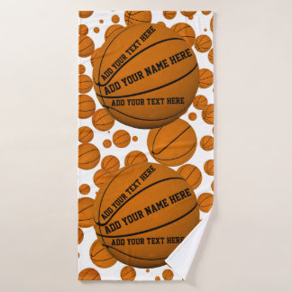 Basketballs Bath Towel