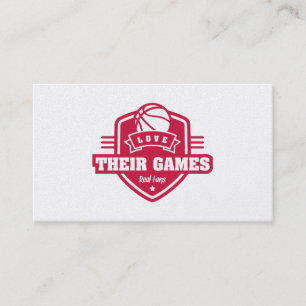 Basketballs Houston Rockets Jersey Colour Business Card