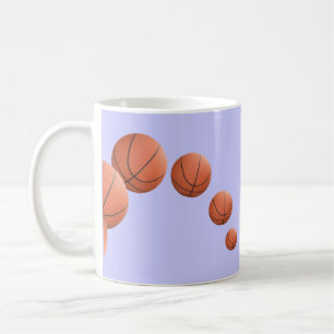 Basketballs in Air   Coffee Mug