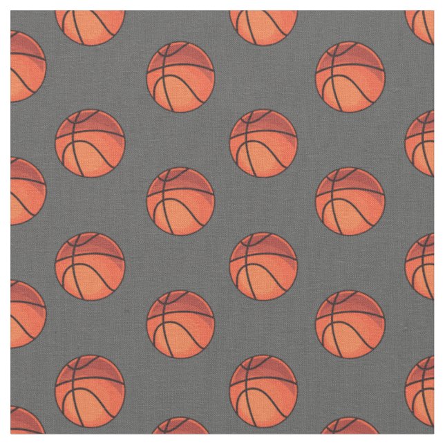 Basketballs on Dark Grey Fabric (Close Up)