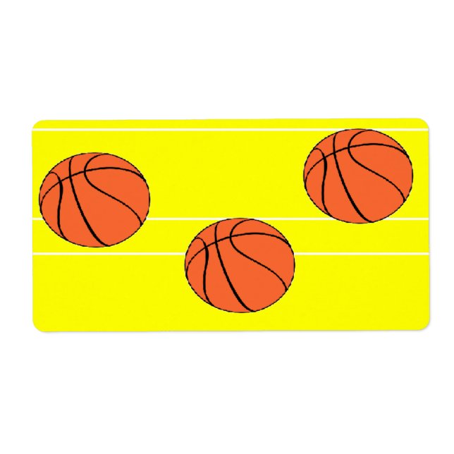 Basketballs pattern on (Front)