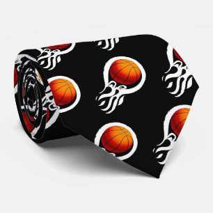 Basketballs Pattern Sport Gifts Tie