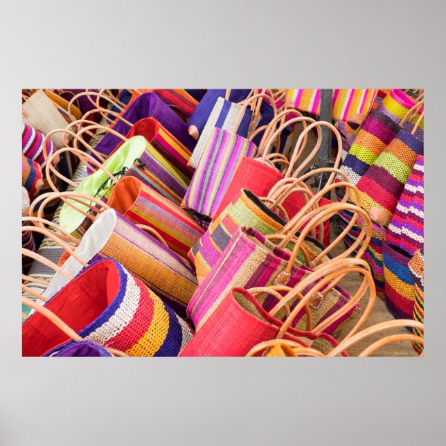 Baskets For Sale At Market Poster (Front)