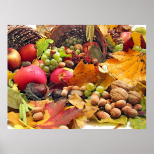 Baskets full of Autumn Poster