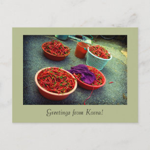 Baskets full of heat, Waegwan, Southkorea Postcard