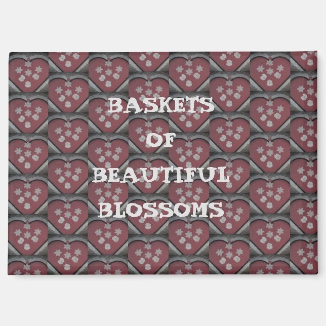 Baskets Of Beautiful Blossoms Magnet (Front)