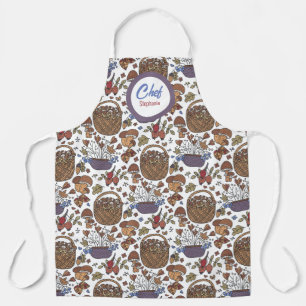 Baskets of Mushrooms, Personalised Chefs Apron
