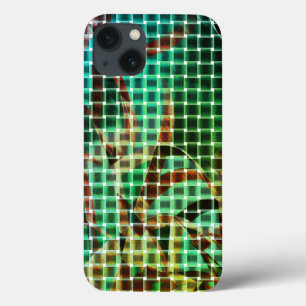 Baskets style of green brown resembles dry straw iPhone 13 case