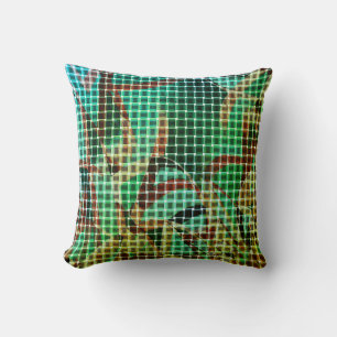 Baskets style of green brown resembles dry straw cushion