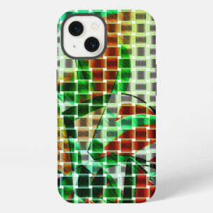 Baskets style upon green curved ribbons iPhone 13 case