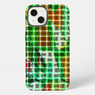 Baskets style upon green curved ribbons iPhone 13 case