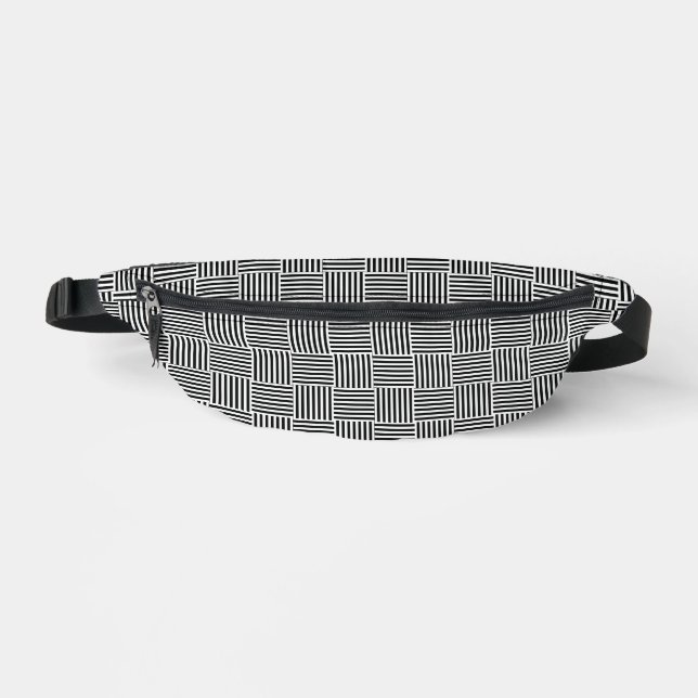 Basketweave Design Fanny Pack Bag (Front)