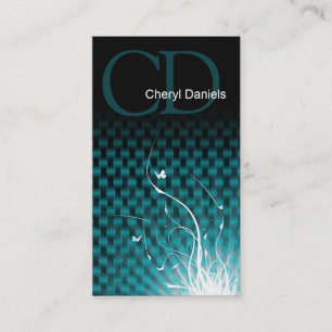 Basketweave Jungle custom designer business card