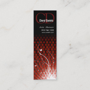 Basketweave Jungle Skinny Profile Card Template