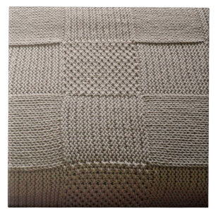 Basketweave Patchwork Knit by Shirley Taylor Ceramic Tile