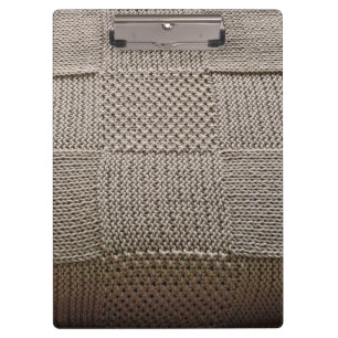 Basketweave Patchwork Knit by Shirley Taylor Clipboard